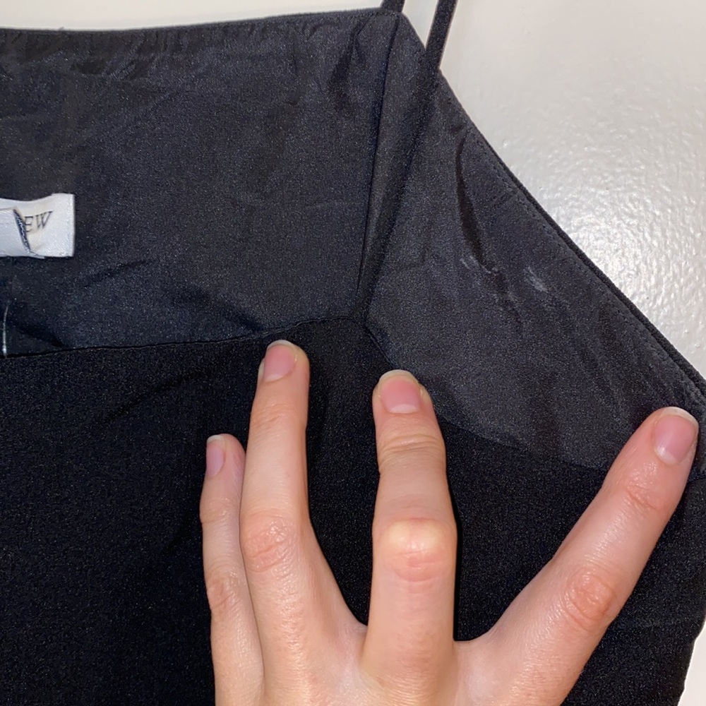 NWT J Crew Black Scalloped Tank Blouse Women's Size 10 - Picture 9 of 9